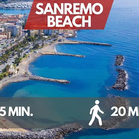 Free Parking-sea View, With Pool & Garden * סנרמו